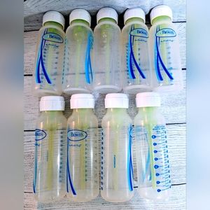 Lot of 9 Dr Brown's 8oz Bottles